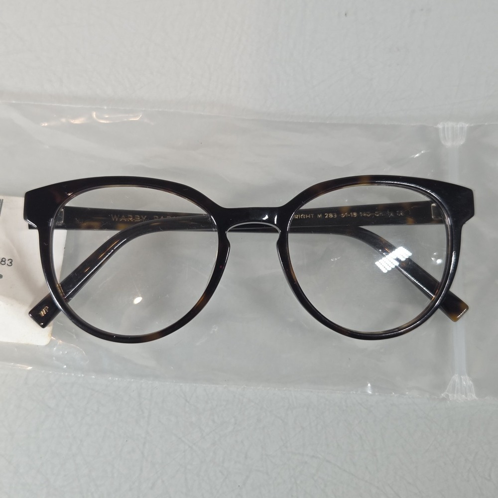Warby Parker Wright M 283 Cognac Tortoise Round Eyeglasses Frame 51-19 140